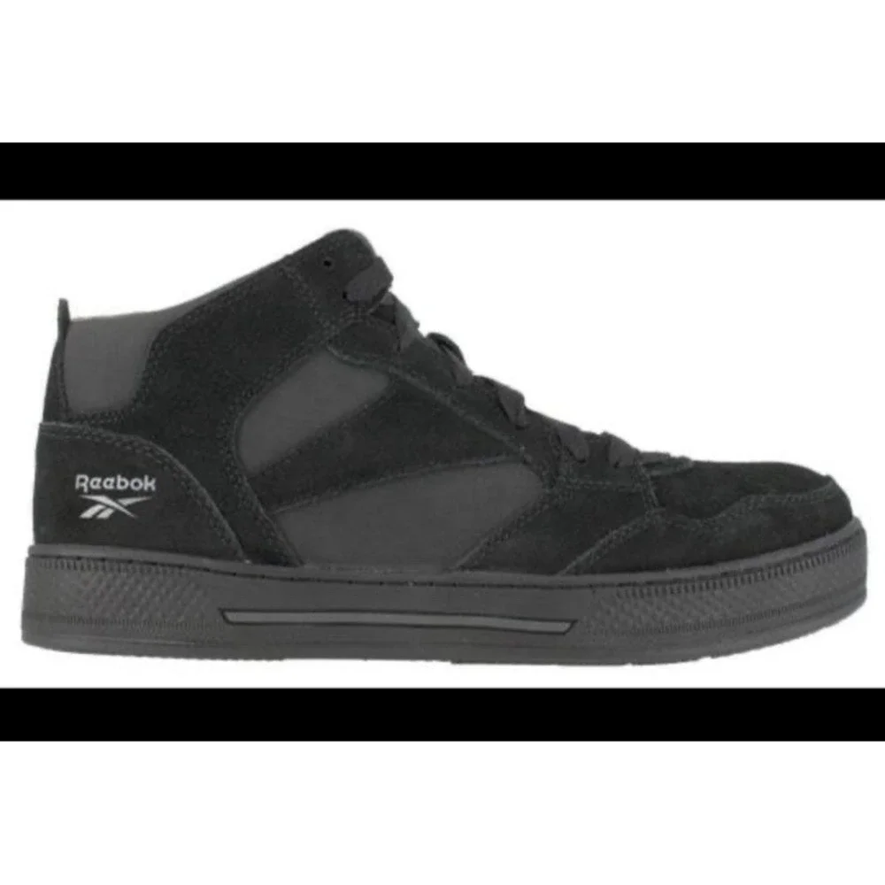 Reebok RB1735 Dayod‎ Safety Toe Skateboard Work High-Top Shoe Black Men's 11.5W